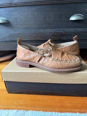 Kelsi Dagger Lou Honey T-Strap Mary Jane Loafers